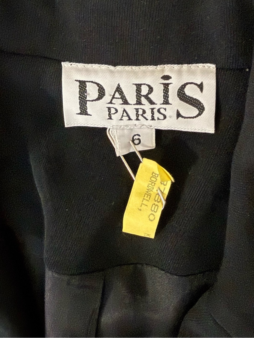 Paris Paris Vintage Women's Black Tailored Pantsuit - Picture 4 of 6